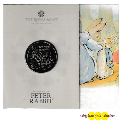 2021 BU £5 Coin Pack - The Tale of Peter Rabbit - Click Image to Close